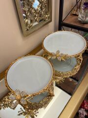 2'li Taşlı Sunum Tabağı