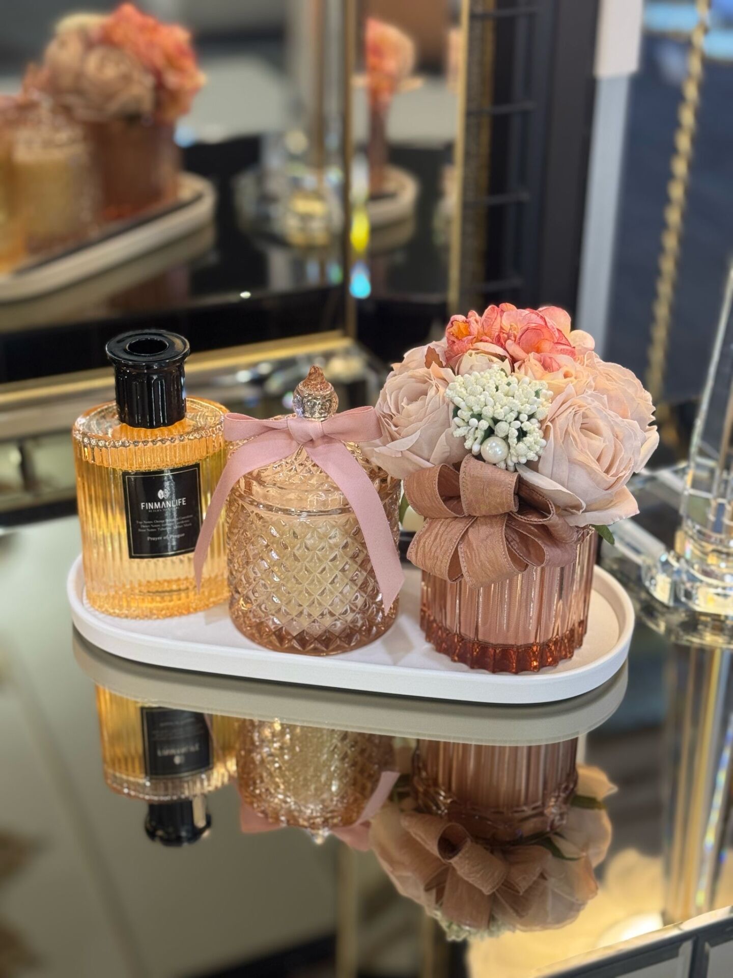 Oda kokusu mum çiçek seti