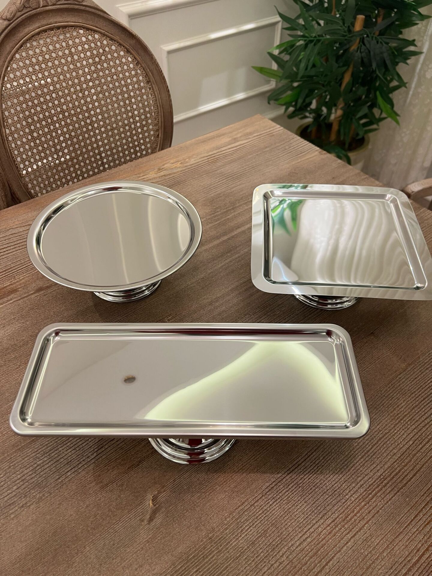 Gümüş 3 lü sunumluk