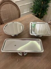 Gümüş 3 lü sunumluk