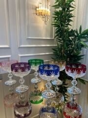 Venüs kesme kristal tatlı kup & dondurmalık