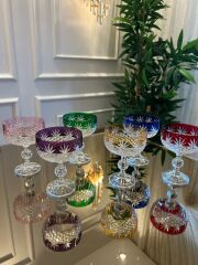 Venüs kesme kristal tatlı kup & dondurmalık