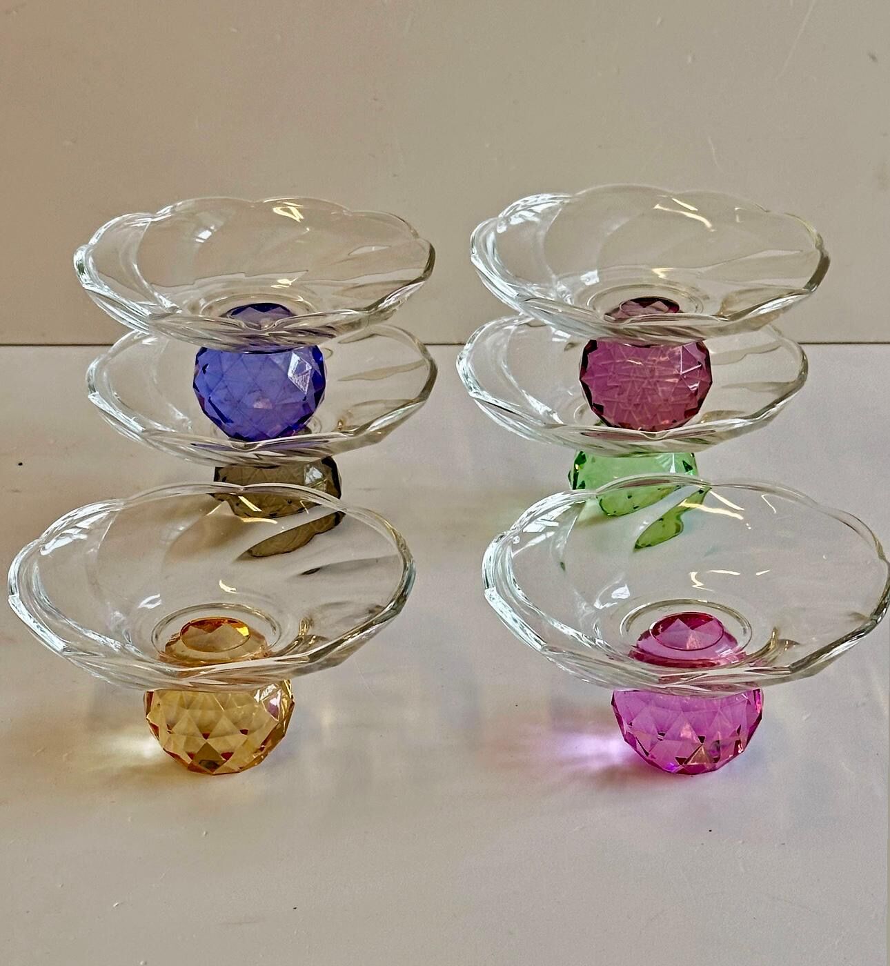 Kristal top ayaklı  lokumluk