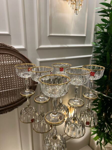 6'lı Kristal Tatlı Kup