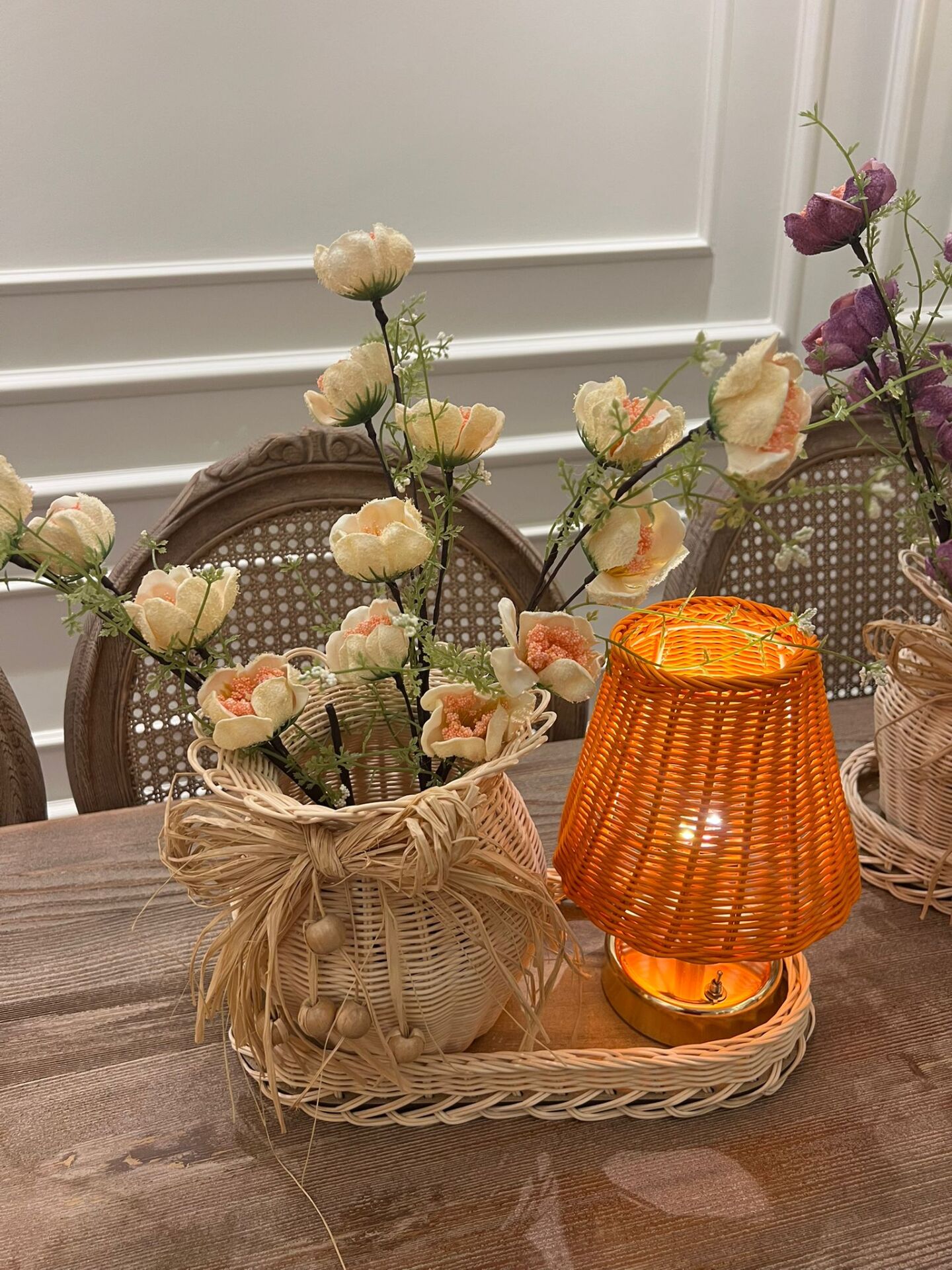 Rattan 3'lü Set