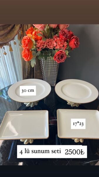 4 lü set porselen