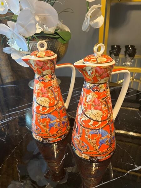 Hermes Model Porselen Yağdanlık